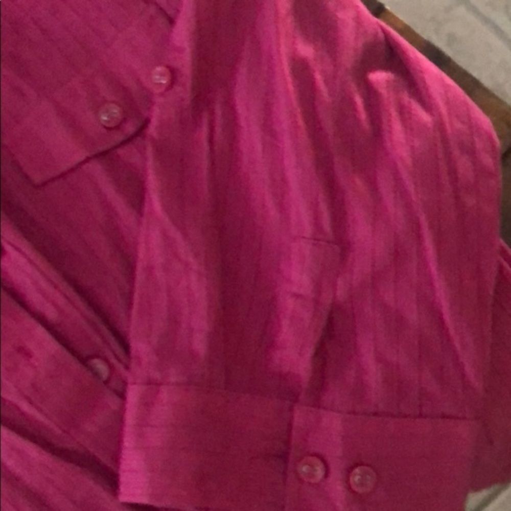 This magenta l/s extra large shirt Karen Scott - Picture 3 of 4